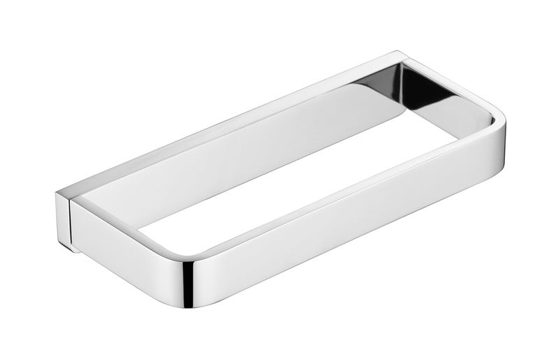 Aothpher Aothphe Bathroom Towel Ring Brass Square Hand Towel Holder Wall Mounted,Polished Chrome - Image 1